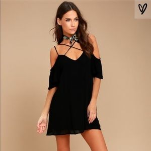 LULU’S 💃🏽 Afterglow Black Shift Dress - Small
